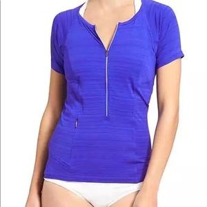 NWOT Athleta Pacifica UPF Tee rashguard med
